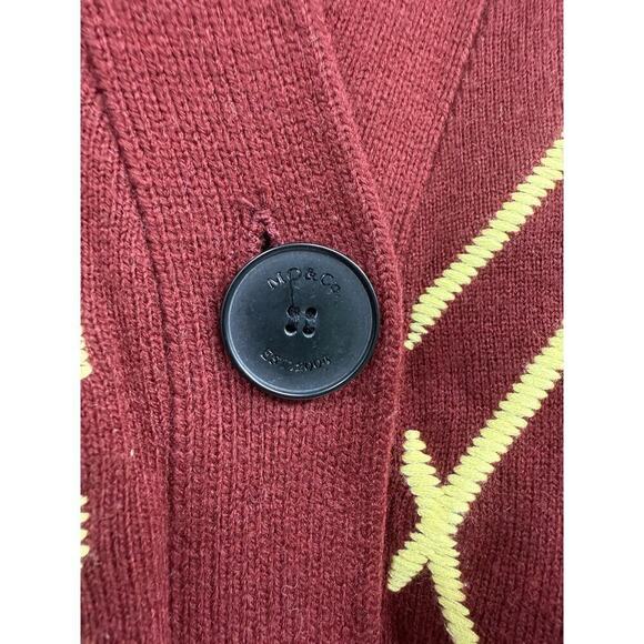 Mo & Co Mickey Mouse Varsity Heavyweight Cardigan Sweater Size XL? - Picture 3 of 11